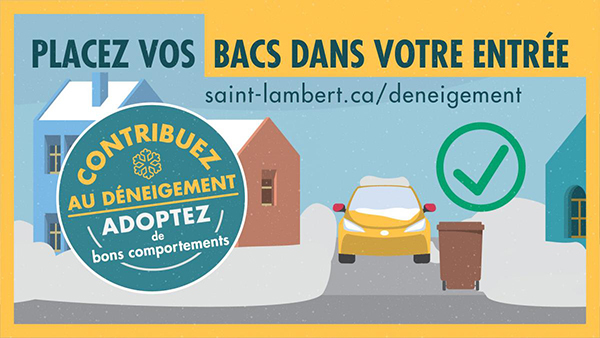 Placez vos bacs dans votre entrée