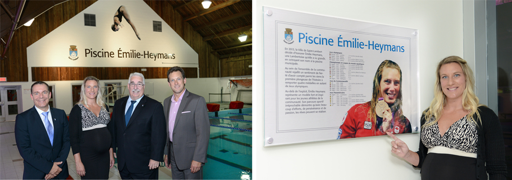 Nomination de la piscine Émilie-Heymans
